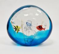 Elio Raffaeli (b.1936) for Murano, a glass 'Aquarium' sculpture, signed to base, height 15cm,