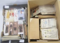 Large quantity of vintage dress patterns to include McCalls, Simplicity, Vogue, Butterick, Vogue