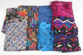 Quantity of Liberty and similar fabrics, varying lengths (1 box)