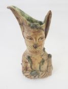 Amanda Popham, earthenware vase, 