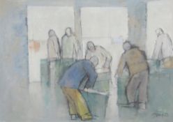 Michael J Praed (1941) Oil on board  