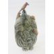 Amanda Popham, earthenware rhino vessel with bird stopper, signed and dated to reverse 2016, 30cm - Image 1 of 3