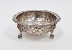 Victorian silver bowl by William Hutton & Sons, London 1885, of shallow circular form, the body