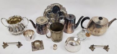 Quantity of silver plate including teapots, etc
