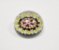 Moncreiff millefiori paperweight, labelled Moncreiff Scotland Monart Glass to base, Paul Ysart