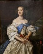 English school in the manner of Sir Peter Lely (1618-1680)  Oil on canvas Three-quarter length