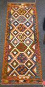 Chobi kilim runner, 185cm x 72cm