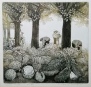 L. Valerie Christmas (1934-2020) Etching and aquatint 