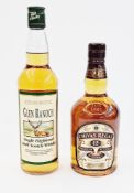 Glen Ranoch special reserve single highland malt scotch whisky, 70cl, 40% vol, and Chivas Regal 12yo