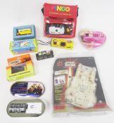 Collection of novelty cameras and other items including Star Wars Episode 1 picture plus image