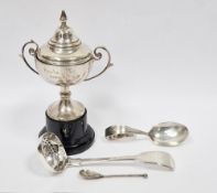 Victorian silver fiddle pattern sifting spoon by Mary Chawner, London 1838, the circular bowl with