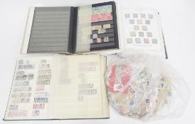Collection of stamps and ephemera including H E Harris & Co ' United States Liberty ' stamp album,