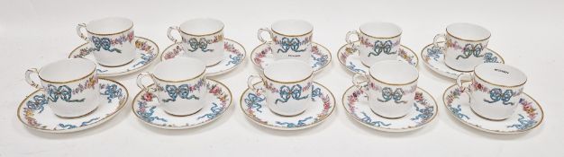 Royal Worcester bone china part tea-service, circa 1906, printed puce marks and date codes,