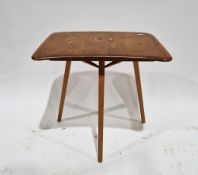 Ercol pale elm and beech Windsor model 265 dining table extension, 71cm high x 71cm wide x 51cm deep