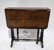 Late 19th/early 20th century mahogany sutherland table of rectangular form with canted corners, on