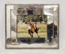 Large Edwardian silver photograph frame by William Hutton & Sons Ltd, Birmingham 1909, of