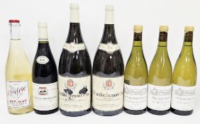 Four bottles of white wine including three of Cotes de Nuits Villages 2007 and an Oniric Pet-Nat