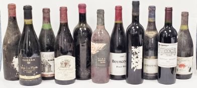 Eleven bottles of various red wines to include 2004 Vielles Vignes Beaujolais, 2003 Bourgogne