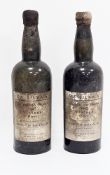 Bottle of 1945 Da Silva's Quinta do Noval port (mid-shoulder) and another (1/4 bottle only),