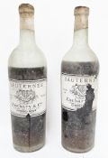 Two bottles of Zachary and Co Sauternes (low shoulder and below shoulder) for Innes Smith and Co