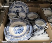 Woods & Sons Yuan part dinner and tea service including cups, saucers, plates, bowls, soup plates,