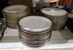 Two early 20th century part dinner services both retailed by T Goode of London, including Cauldon