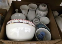 Mixed lot of ceramics including Minton Shalimar dinnerware, two Masons Chaucers Canterbury Pilgrim
