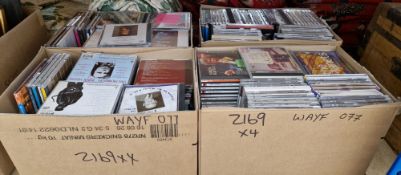 Large collection of CDs mainly classical plus some jazz and easy listening (4 boxes)