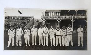 MCC Yorkshire 1933 a photograph by Walkers Studios of Scarborough of the MCC team that played