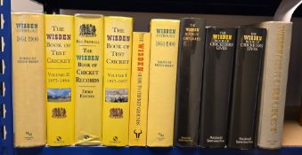 Wisden anthology, Wisden Book of Test Cricket, vols 1 and 2, Wisden Book of Cricket Records 3rd