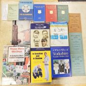 Yorkshire, various volumes to include Kilburn, J.M. 'History of Yorkshire County Cricket 1924 to