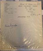 Middlesex County Cricket Club, assorted press photographs and ephemera to include a signature of