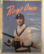 Booklets and brochures individual players, a folder to include magazine Boys Own Paper June 1950