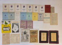 Assorted clubs and ephemera to include Kent an unbroken run of seven issues of the Catford Wanderers