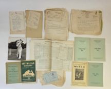 Womens cricket, an archive of papers concerning womens cricket in Hertfordshire between 1947 and