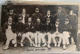 England Internationals signed press photographs, 3 folders, to include Paul Allott, Michael