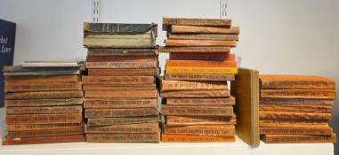 James Lillywhite's Cricketers'  Annuals -  1877 , lacking covers, 1871, boards stained,  1886 orange