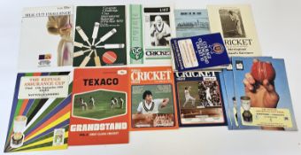 World cricket Taverner and newsletters to include Courage Old England cricket 11 v Old World 11