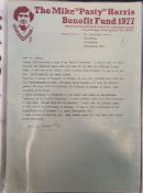 Northamptonshire County Cricket Club, assorted press photographs, signed ephemera to include M.J.