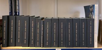 The Victoria Cricket Association annual report, in custom made box sets, 1920-26, 26-31, 31-35, 35-