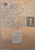 Glamorgan County Cricket Club, collection of assorted press cutting photographs, signed ephemera,
