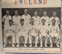 Signed cuttings, teams and individuals, three folders, quantity of various newspaper, magazine