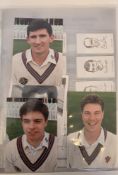 Somerset County Cricket Club, ephemera, signed letters, colour and black and white press