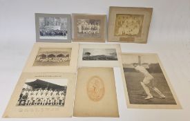 Natal cricket team 1954-55 black and white photograph, Caviliers in Southern Africa 1963 photograph,