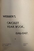 Webber's Cricket year book 1946-47, privately published by Roy Webber, no.12/100 limited edition