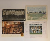 Glen Baxter (1944) Limited edition colour lithograph from the cricket series 