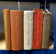 Wisden Cricketers Almanac 1909, 1904, 1905, rebound 1930 and reprint 1885 (5)