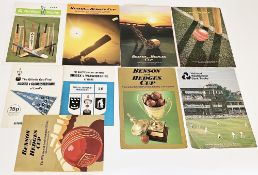 Assorted Test Match, Cricket Match, The Gillette Cup Final, Nat West Trophy, Benson & Hedges, etc