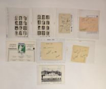 General clubs - County Cricketers 1950 from Playfair Annual 1951 photo portraits of ten leading