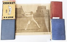 Cricket, to include various volumes, Lyttelton, Hon E. 'Cricket the All England Stories' George Bell